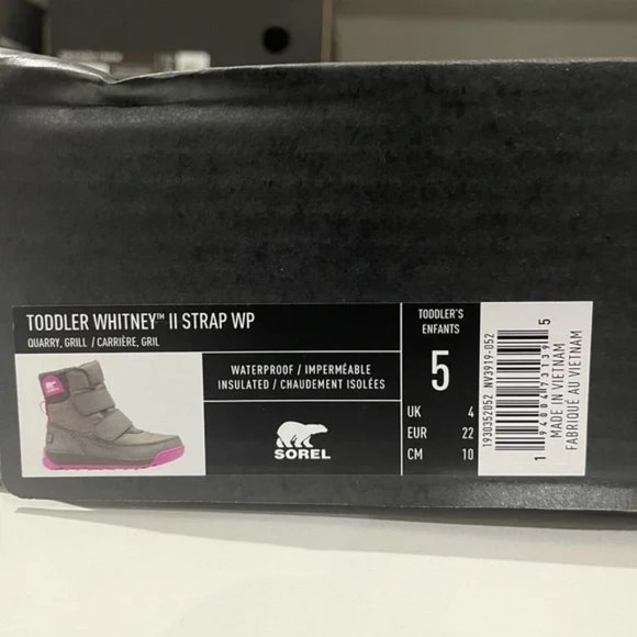 Brand New Sorel Kid's Whitney II Strap Waterproof Boots sz 5 - Picture 6 of 7